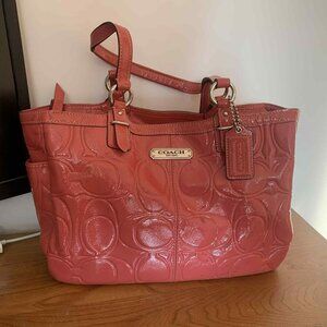 Coach | Pre-loved | Red Coach Tote Bag | Vintage Red Tote Bag | Great Condition